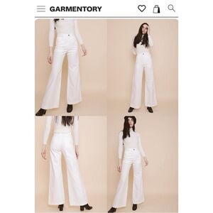 CARLEEN white wide leg pants size 4